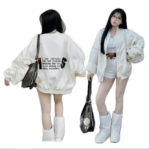 Mẫu Mới - Áo Bomber Jacket Tay nhún - Áo khoác Dù tay nhún cánh dơi nam nữ unisex họa tiết thêu full 2025