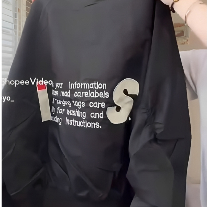 Áo Khoác Gió Bomber Dù Tay Nhún V1 Thêu Full Chữ S Top Menswear Form Rộng Unisex Nam Nữ 2026 | BigBuy360 - bigbuy360.vn