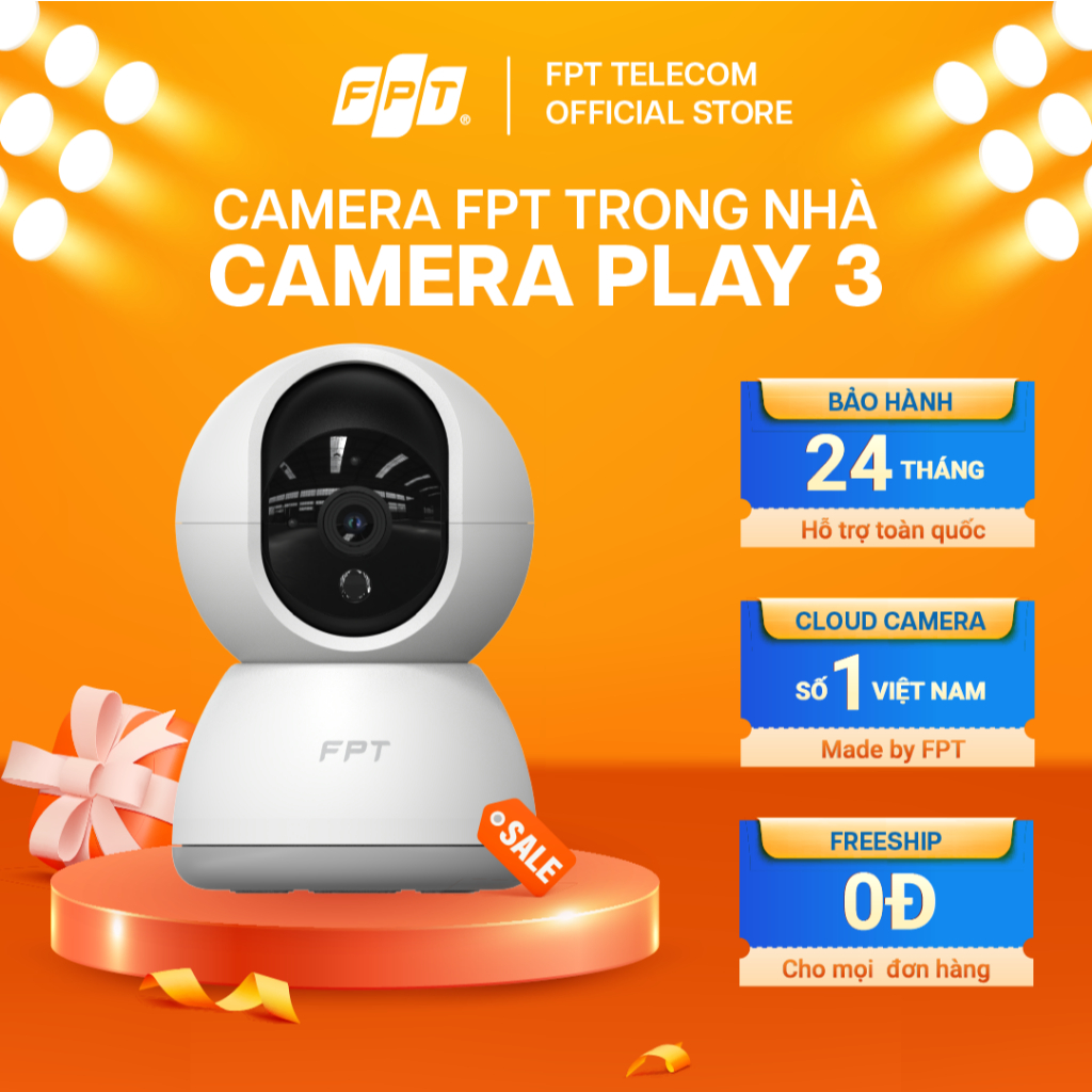 Combo 5 Camera Play 3 Cloud - Chính hãng FPT - Công nghệ AI - Độ phân ...