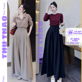 {XS-4XL}Quần sớ ống váy cạp bản cao dáng dài form đẹp có big size, vải xịn mướt.