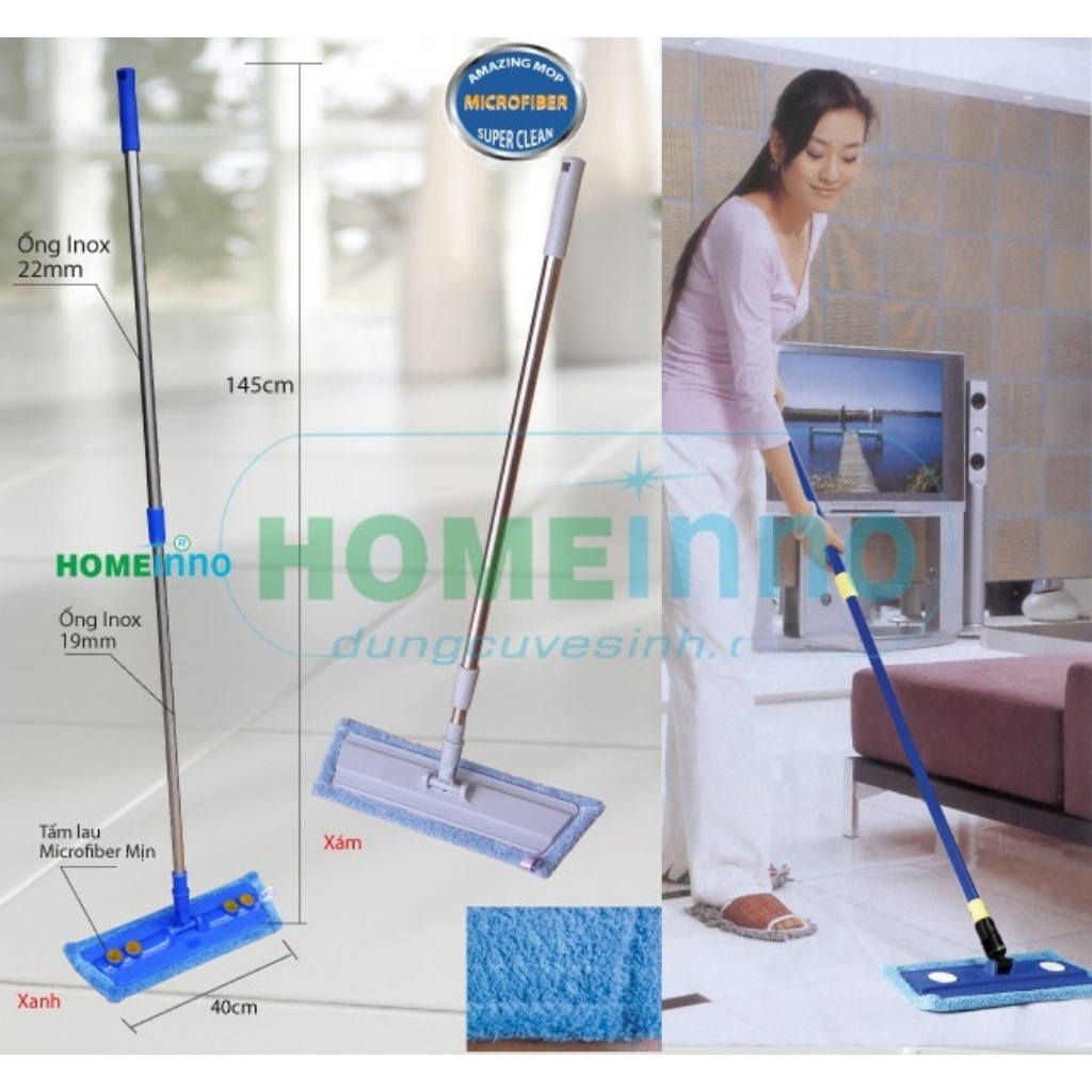 Cây lau Microfber Mịn Kiểu Dán Homeinno