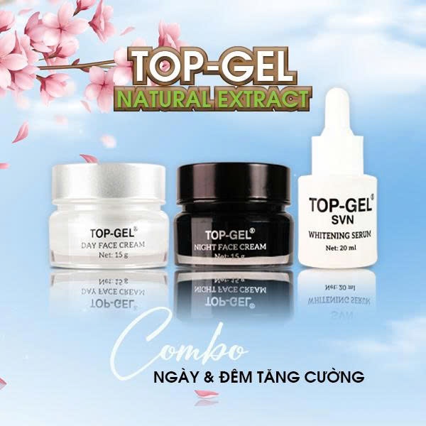 Combo Dưỡng Da Mặt Top-Gel Tăng Cường – Sáng Da Ban Ngày, Dưỡng Sâu Ban Đêm
