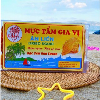 Mực cán tẩm gia vị đồ ăn vặt snack food 200g