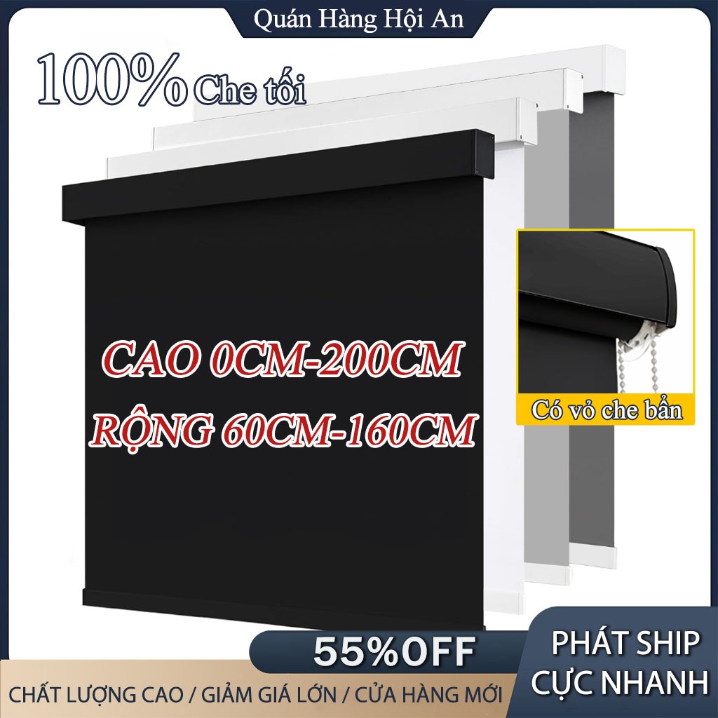 【Cửa hàng mới】Rèm cuộn che tối 100% cho cửa sổ Rèm cuộn chống nước che ...