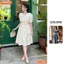 Đầm thiết kế BEMINE cổ sen viền ren họa tiết chấm bi dáng chữ A phù hợp đi làm-MT11097