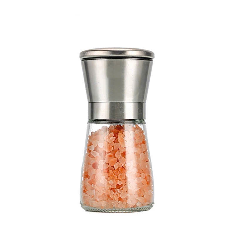 Cối Xay Tiêu Thủy Tinh Cao Thấp Dụng Cụ Xay Tiêu Nắp Inox 304