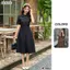 Đầm thiết kế cổ sơ mi túi hộp dáng xoè BEMINE MT8962