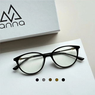 Gọng kính thời trang nam nữ ANNA chất liệu nhựa dáng mắt mèo cá tính 30323