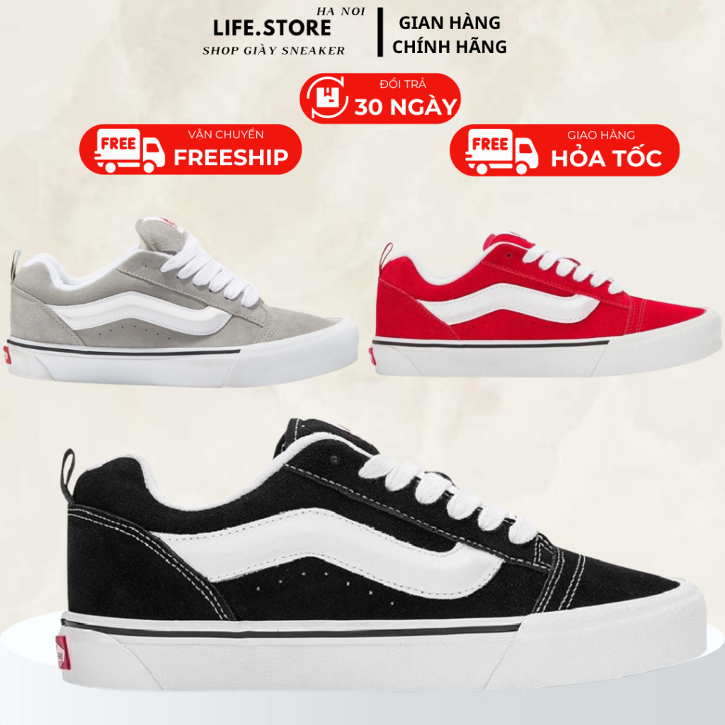 Giày Thể Thao Sneaker_ Vans Knu Skool đủ màu, unisex nữ cao cấp êm đẹp ...