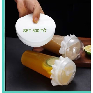 SÉT 500 tờ giấy chống tràn ly trà sữa