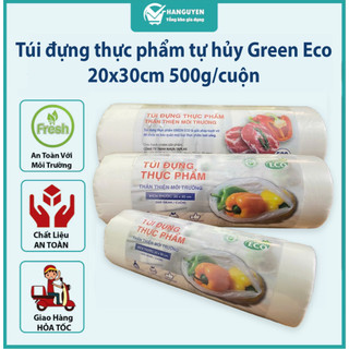 Túi đựng thực phẩm green eco 20x30cm cuộn 500g bền chắc thân thiện môi trường