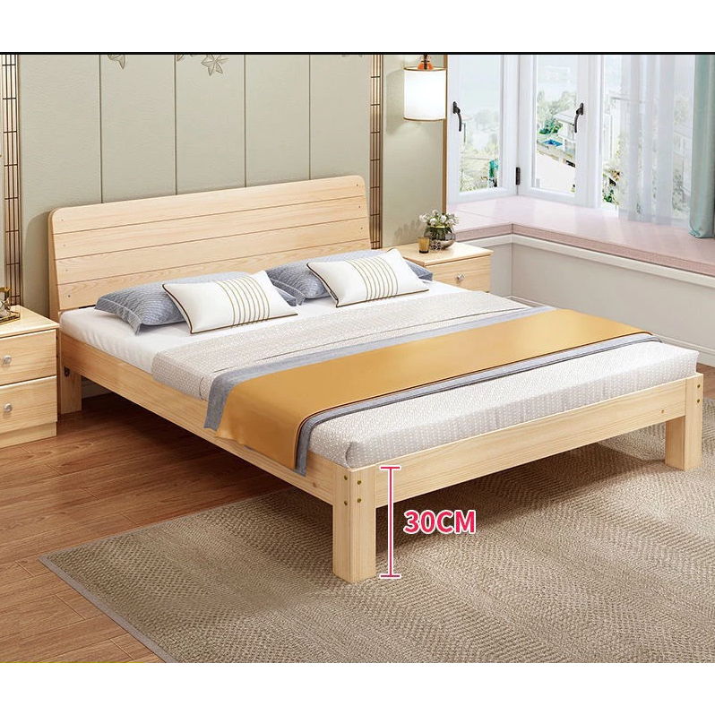 Giường ngủ gỗ tự nhiên bền đẹp nhiều kích thước (Có ảnh thật) - HOMDECOR