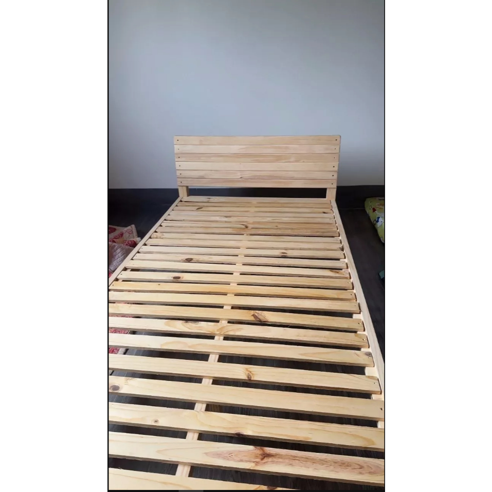 Giường ngủ gỗ tự nhiên bền đẹp nhiều kích thước (Có ảnh thật) - HOMDECOR