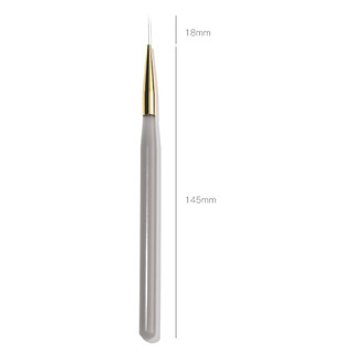 Cọ râu siêu mảnh dài 18mm - cọ vẽ nét lông tơ siêu mỏng