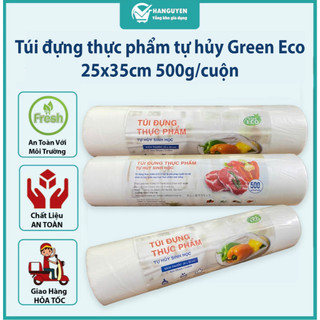 Túi đựng thực phẩm green eco 25x35cm cuộn 500g siêu bền dễ phân hủy