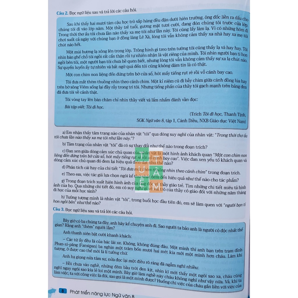 Sách - Phát triển năng lực Ngữ Văn 6 + 7 + 8 + 9 (ND)