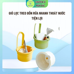 Giỏ lọc treo bồn rửa Nhanh chóng thoát nước Nắp đáy có thể mở được