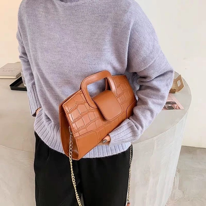 Thời Trang Túi Ống Hút Nữ Mới Màu Sắc Tương Phản Đa Năng Đầm Túi Đeo Ngang Túi Bucket Túi Điện Thoạ – 3