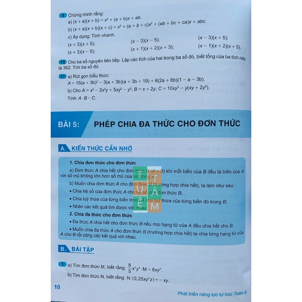 Sách - Phát triển năng lực tự học Toán 6 + 7 + 8 + 9 (ĐT)