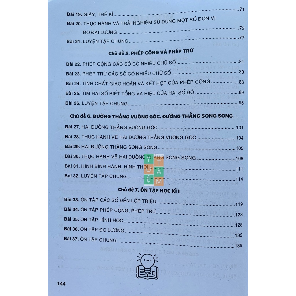 Sách - Bài giảng và hướng dẫn học Toán lớp 2 + 3 + 4 + 5 (Kết nối tri thức với cuộc sống)
