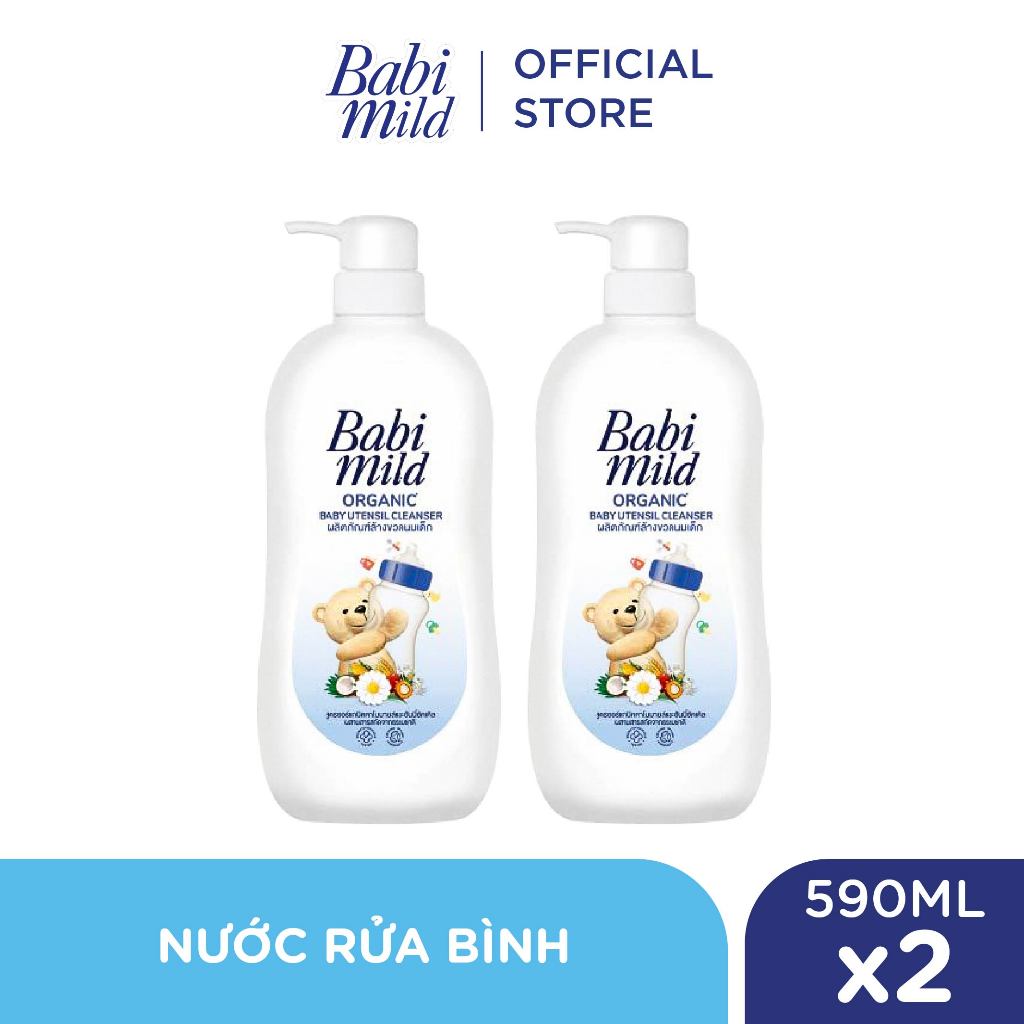 Combo 2 Nước rửa bình Babi Mild 590MLx2