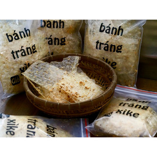 Bánh Tráng Xì Ke Siu Cay Đặc Biệt - Bánh Tráng Dẻo, Muối Tôm, Tỏi Phi và Ớt Siêu Cay- Bánh Tráng Gió