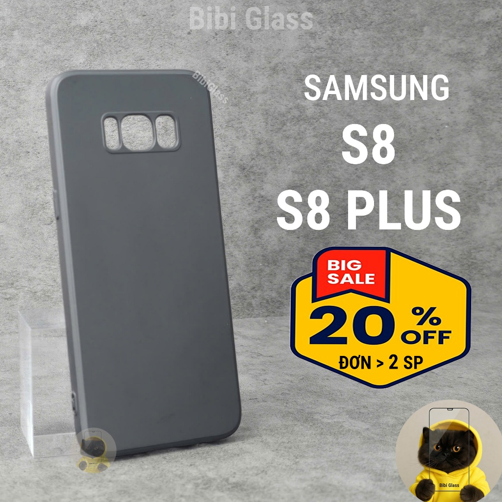 Ốp lưng Samsung S8, S8+ plus cạnh vuông bảo vệ cam nhựa dẻo toàn diện I Vỏ bao lưng điện thoại ss