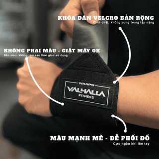 [ 1 cặp ] Quấn Cổ Tay Tập Gym Bản Cứng Cao Cấp 60cm |Valhalla Fitness