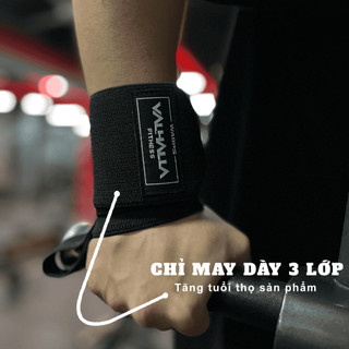 [ 1 cặp ] Quấn Cổ Tay Tập Gym Bản Cứng Cao Cấp 60cm |Valhalla Fitness
