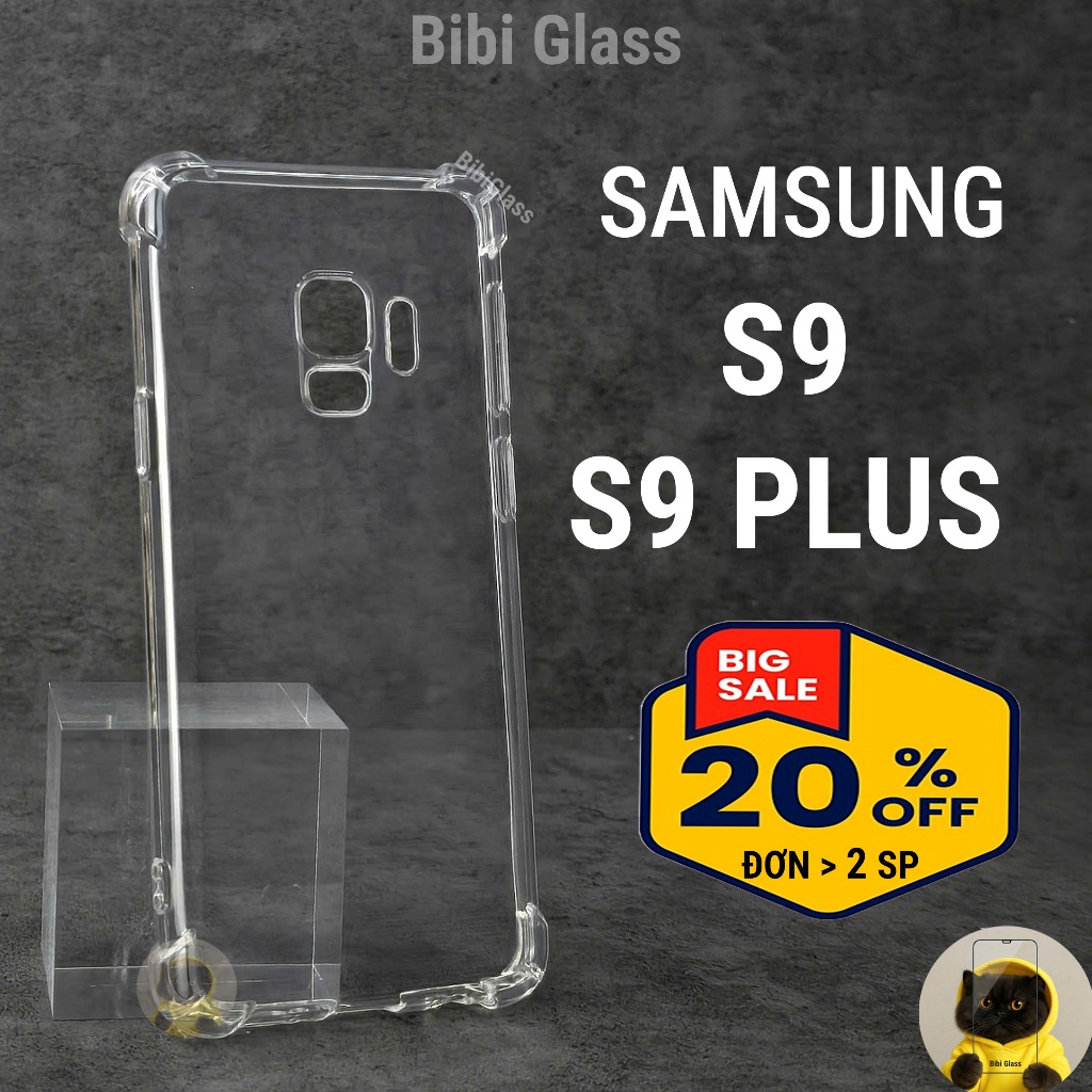 Ốp lưng Samsung S9 Plus / S9 / S9+ silicon trong suốt dẻo cao cấp chống sốc bảo vệ cam điện thoại
