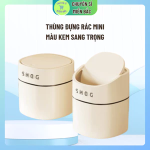 Thùng rác mini để bàn thông minh, thùng đựng rác kiểu dáng hiện đại chất liệu ABS cao cấp siêu tiện dụng