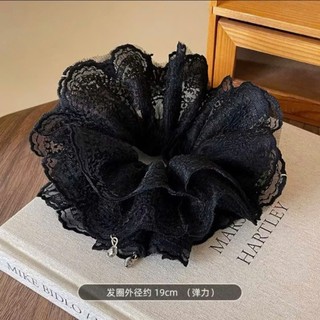 (Size to) Scrunchies Dây cột tóc vải ren màu sắc ngọt ngào phong cách Hàn Quốc