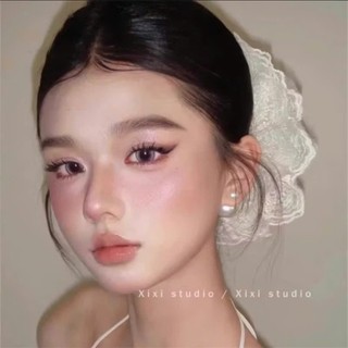 (Size to) Scrunchies Dây cột tóc vải ren màu sắc ngọt ngào phong cách Hàn Quốc