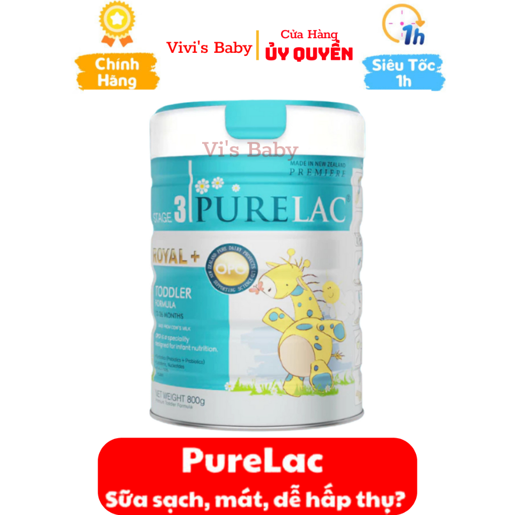 Sữa bột công thức Purelac số 3 800gr Giúp Bé 12M+ Phát Triển Toàn Diện ...