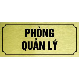 Biển văn phòng, bảng hội trường, khu vực sản xuất in UV rõ nét, bền màu - Alu Bạc Vàng