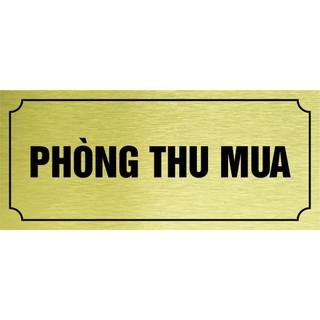 Biển văn phòng, bảng hội trường, khu vực sản xuất in UV rõ nét, bền màu - Alu Bạc Vàng