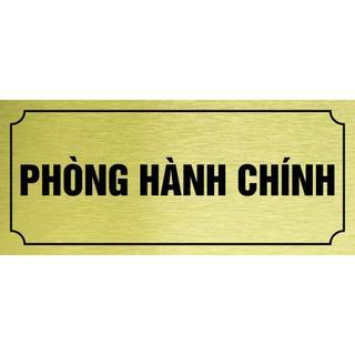 Biển văn phòng, bảng hội trường, khu vực sản xuất in UV rõ nét, bền màu - Alu Bạc Vàng
