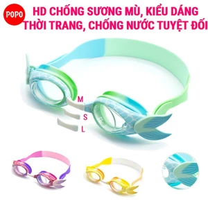 Kính bơi tiên cá cho trẻ em từ 3 tuổi POPO 871 ngăn nước tuyệt đối, hạn chế sương mờ