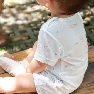 Honey (0-12M) Bộ body đùi tay ngắn sơ sinh chất vải mềm mại, thoáng mát có nút bấm vai cao cấp dành cho bé trai bé gái