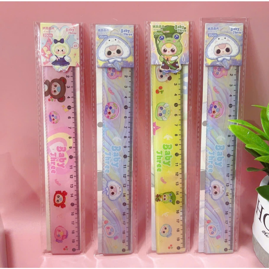Product image Thước kẻ 20cm Hình Hoạt Hình CuTe Cho các bé lớp 1 ,học sinh CuTe- Dụng Cụ Học Tập Cho Học Sinh 4