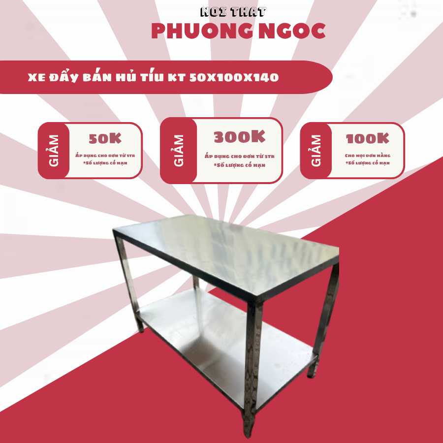 bàn sơ chế inox đủ kích thước (sản xuất tại xưởng)