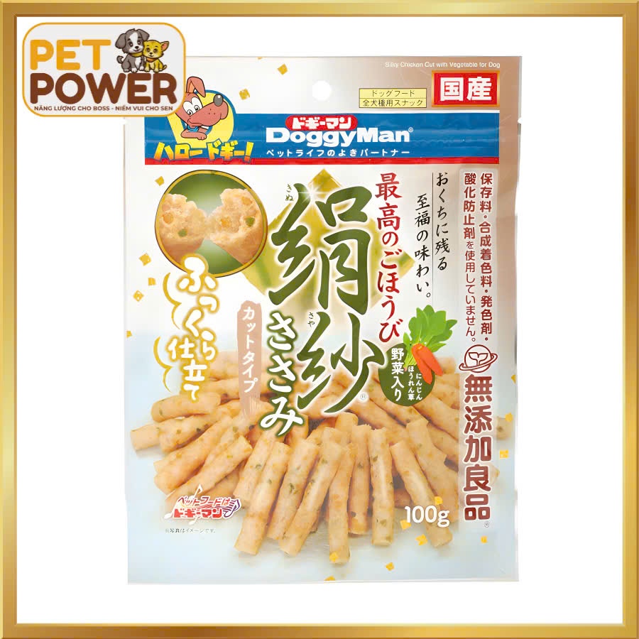 Que gà nướng mềm SAYA bổ sung rau củ 100g Doggyman