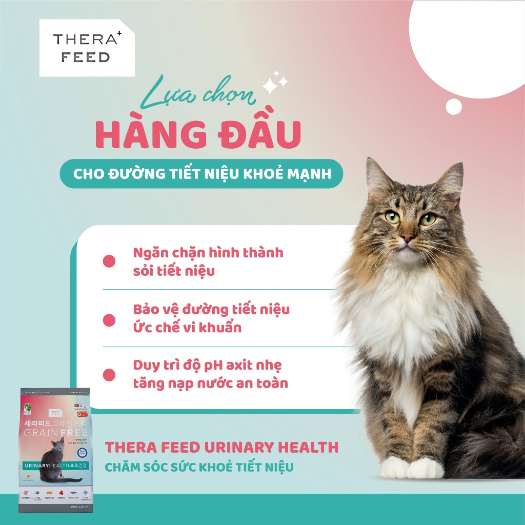 [2KG] THERA FEED - Hạt hỗ trợ sức khỏe toàn diện cho mèo