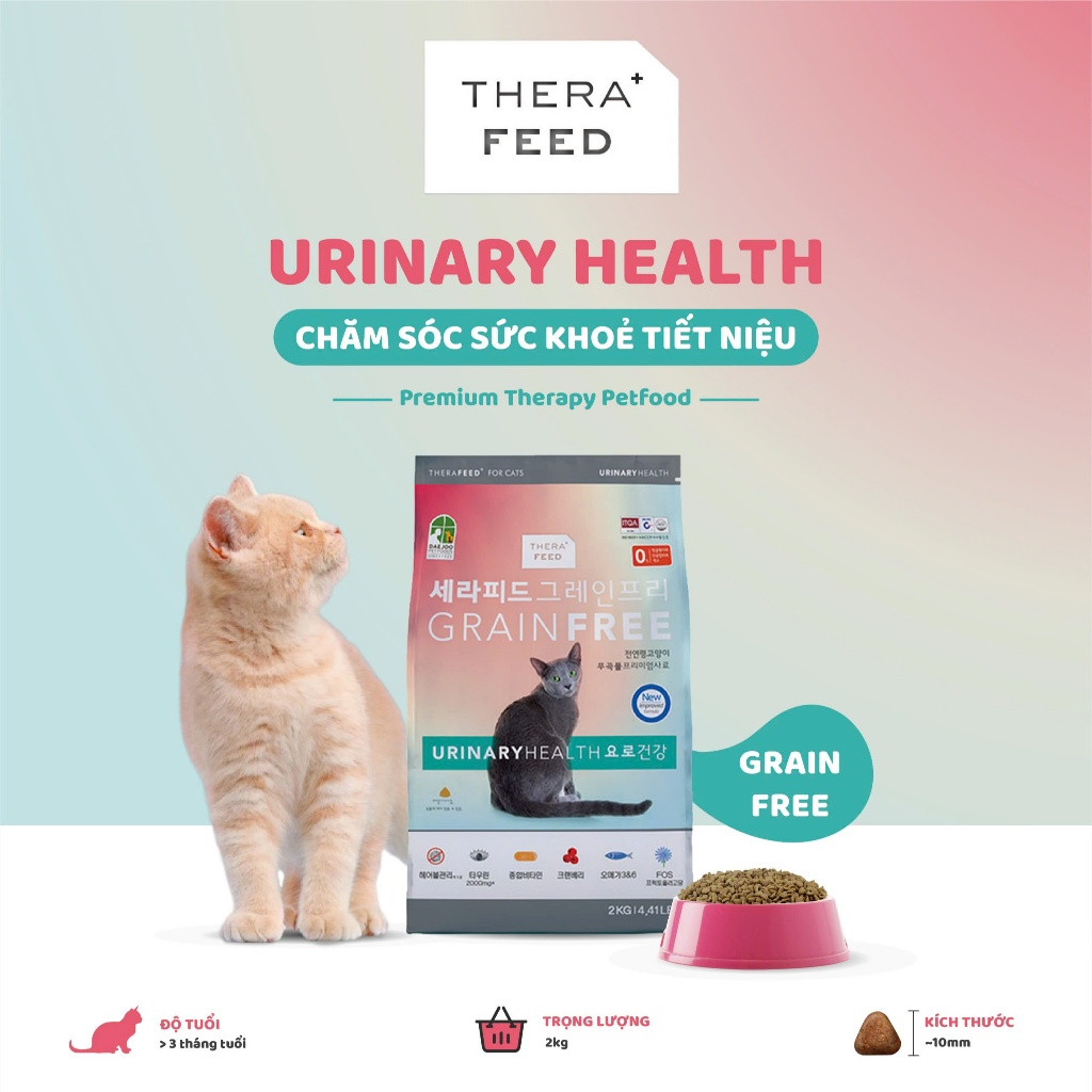 [2KG] THERA FEED - Hạt hỗ trợ sức khỏe toàn diện cho mèo