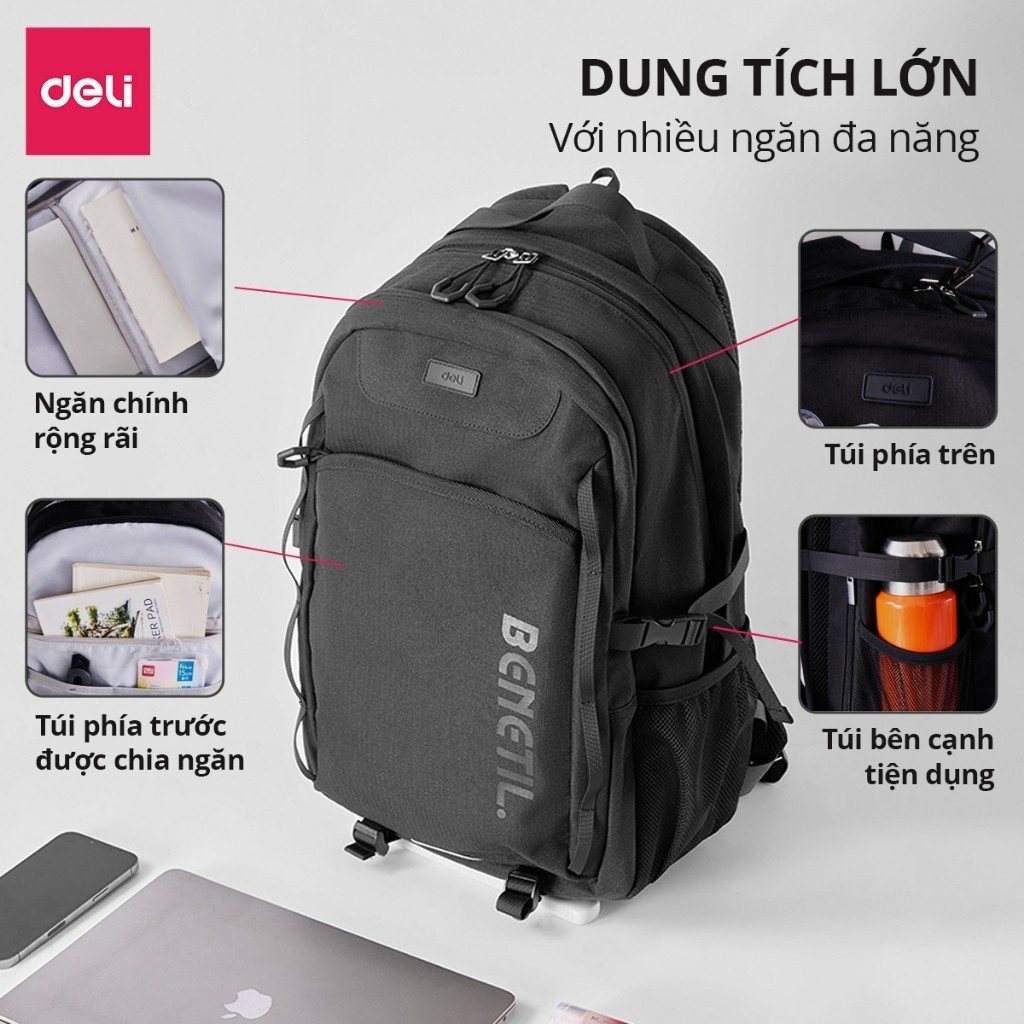 Balo Đa Năng Chống Nước Chống Trộm Trợ Lực Dung Tích Lớn Balo Thể Thao Văn phòng Du Lịch Leo Núi