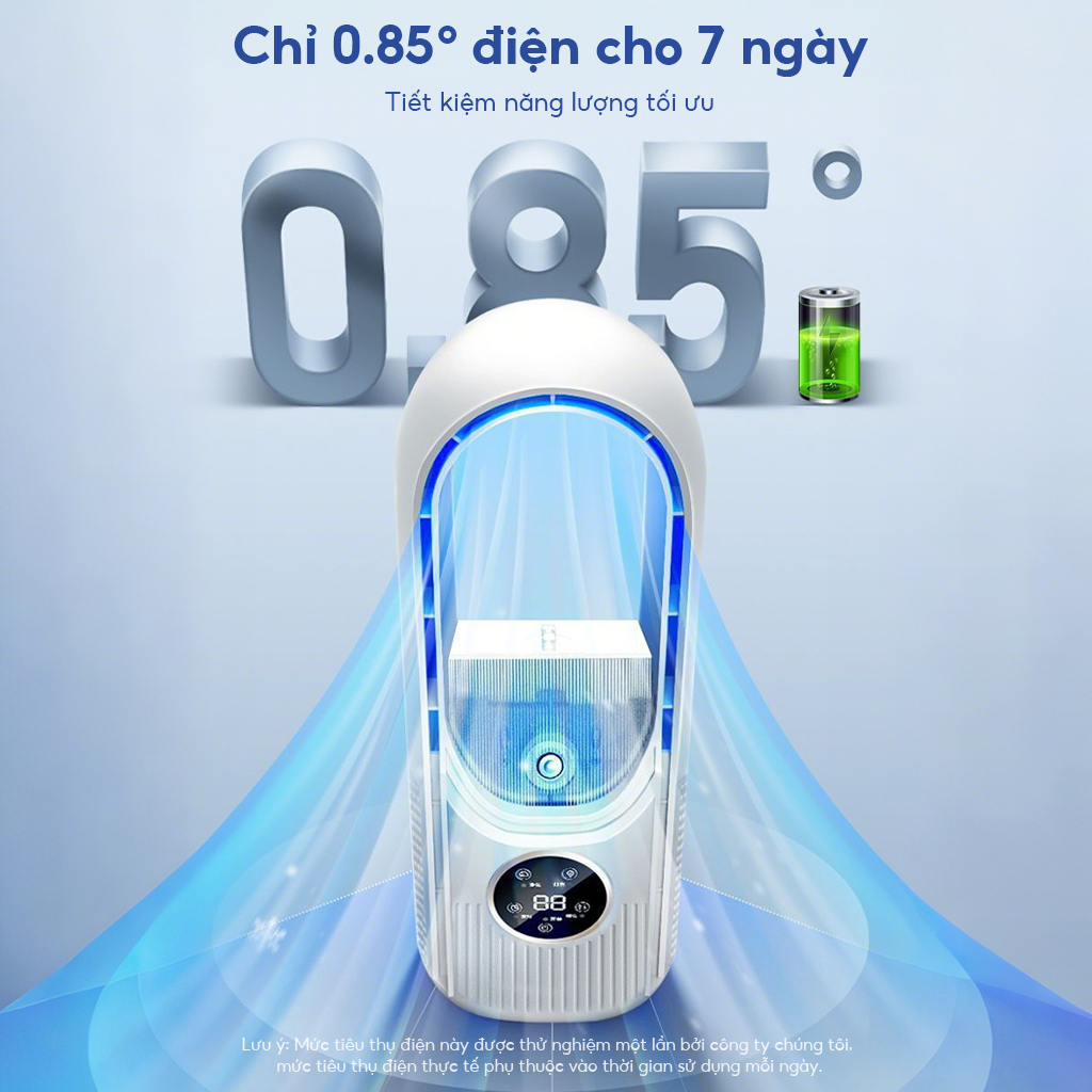 Quạt điều hòa phun sương quạt không cánh, Quạt hơi nước 6 cấp độ tính năng hẹn giờ Với Mosquito Repellent tấm
