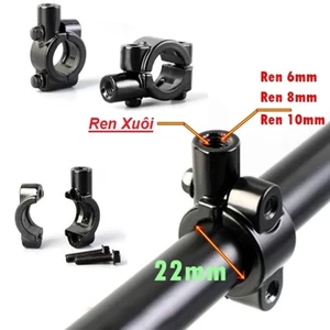 4pcs Cùm chân gương 10mm 8mm bắt ghi đông tiện dụng cho mọi dòng xe. Giá Gắn Chân Gương - Cùm Chân Gương Ghi Đông
