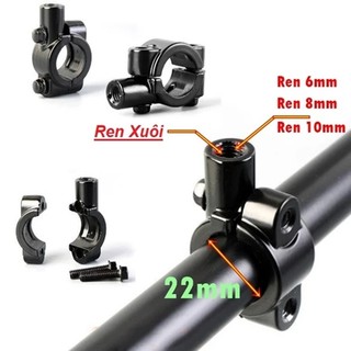 4pcs Cùm chân gương 10mm 8mm bắt ghi đông tiện dụng cho mọi dòng xe. Giá Gắn Chân Gương - Cùm Chân Gương Ghi Đông