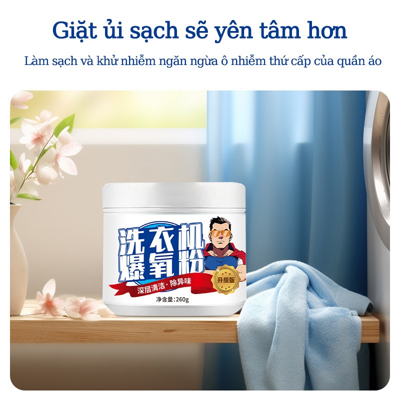 【5 Chai】Bột Tẩy Lồng Máy Giặt tẩy lồng máy giặt vệ sinh lồng giặt vệ sinh máy giặt