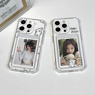 Ốp Lưng iPhone Cún Nhỏ Xinh Dẻo Đựng Thẻ, Chống Sốc, Bảo Vệ Camera - iP 7/8/X/XS/11/12/13/14/15/16/17/Plus/Pro/Max/Air